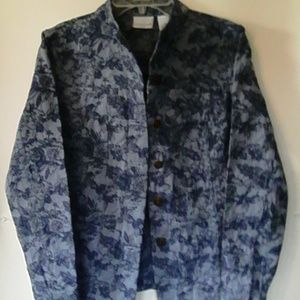 Kim Rogers SP Cropped Blue Stretch Jacket